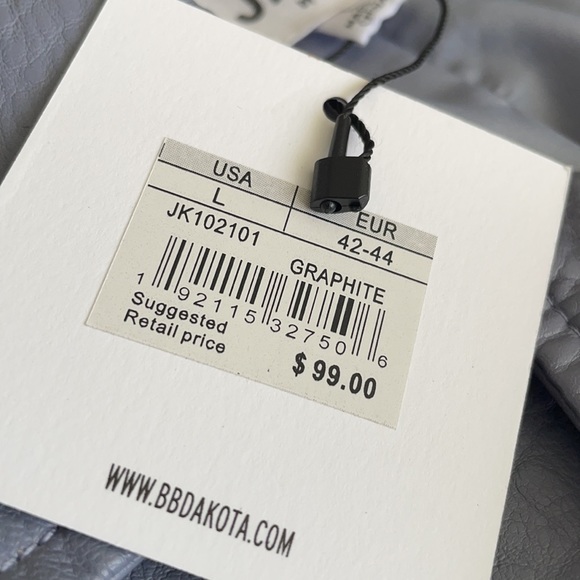 BNWT JACK BY BB DAKOTA FAUX LEATHER JACKET - Picture 6 of 6